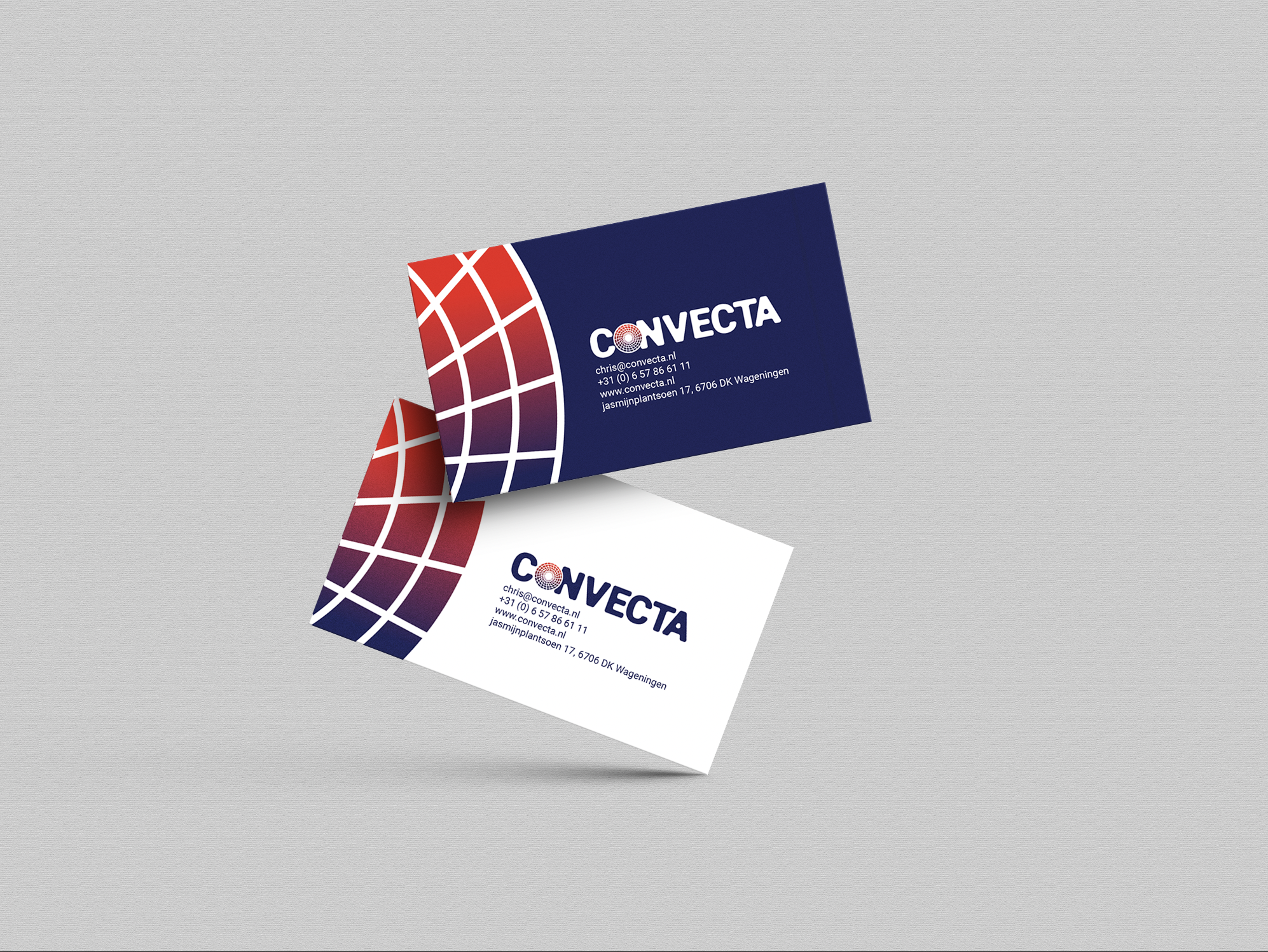 vexorfield grafische vormgeving  convector businesscards