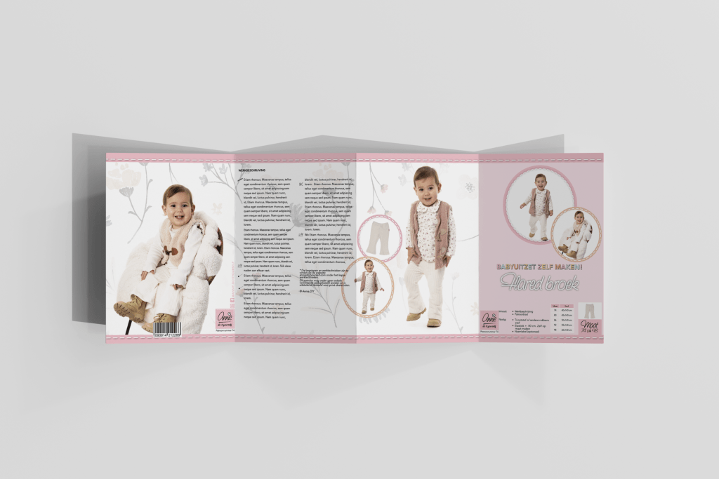 Patroonblad en handleiding Flared Broek Annie do it yourself Wageningen Vexorfield Grafische Vormgeving