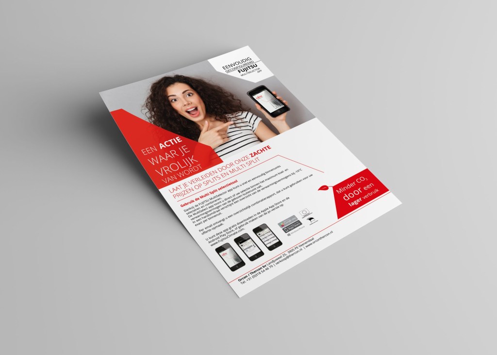 Vexorfield Grafische Vormgeving Drenthe Fujitsu Actie Poster en flyer